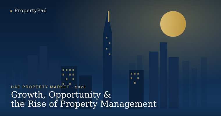 Dubai skyline representing UAE property market growth and property management